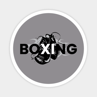 BOXING Gloves black and white Motif Magnet